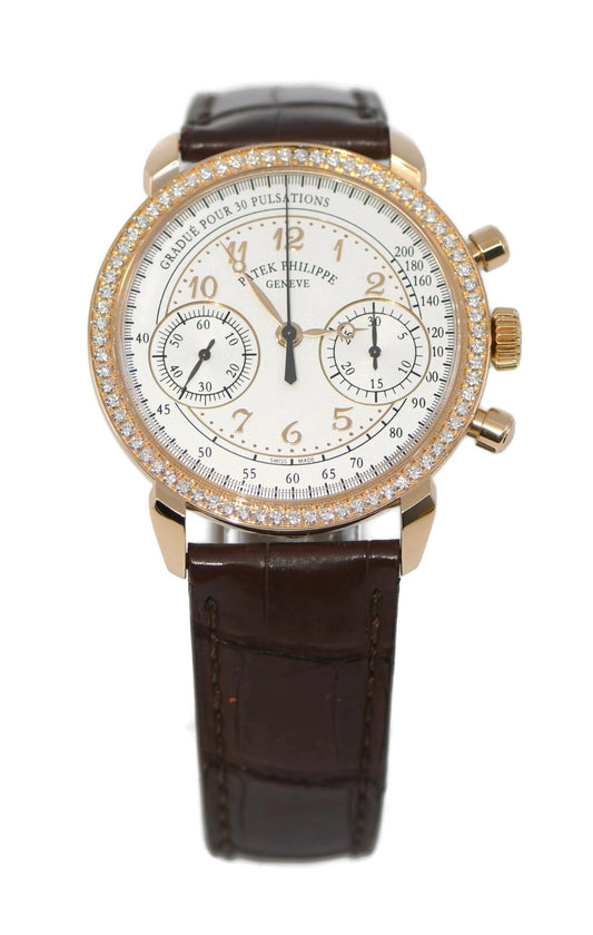 Patek Philippe Complication Diamond 18K Rose Gold Watch 7150/250R