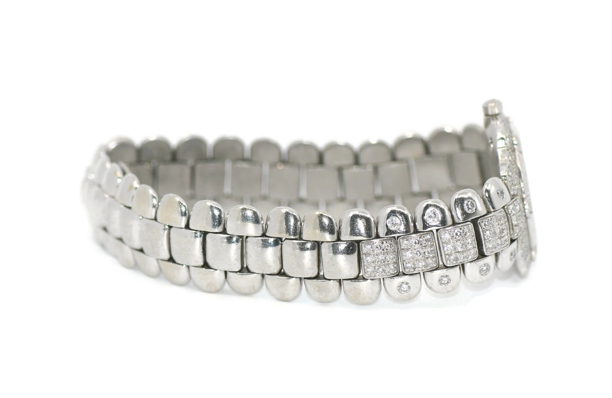 Delaneau Gstaad Diamond 18K White Giold Watch L600