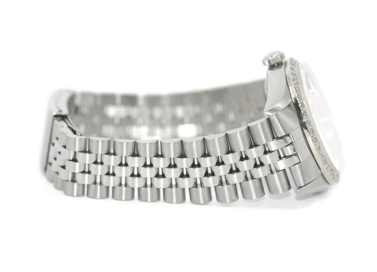 Rolex Datejust Diamond Stainless Steel Watch 16234