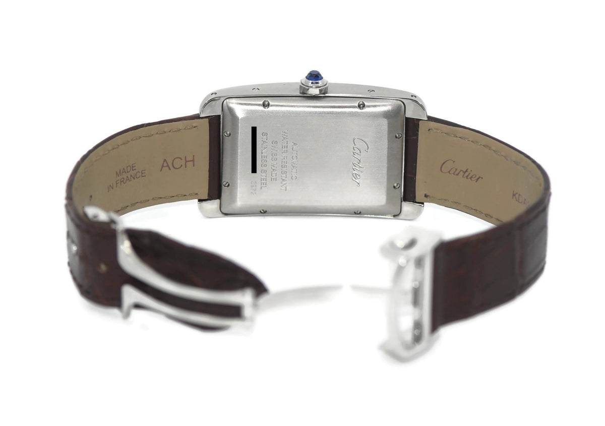 Cartier Tank Americaine Stainless Steel Watch WSTA0045
