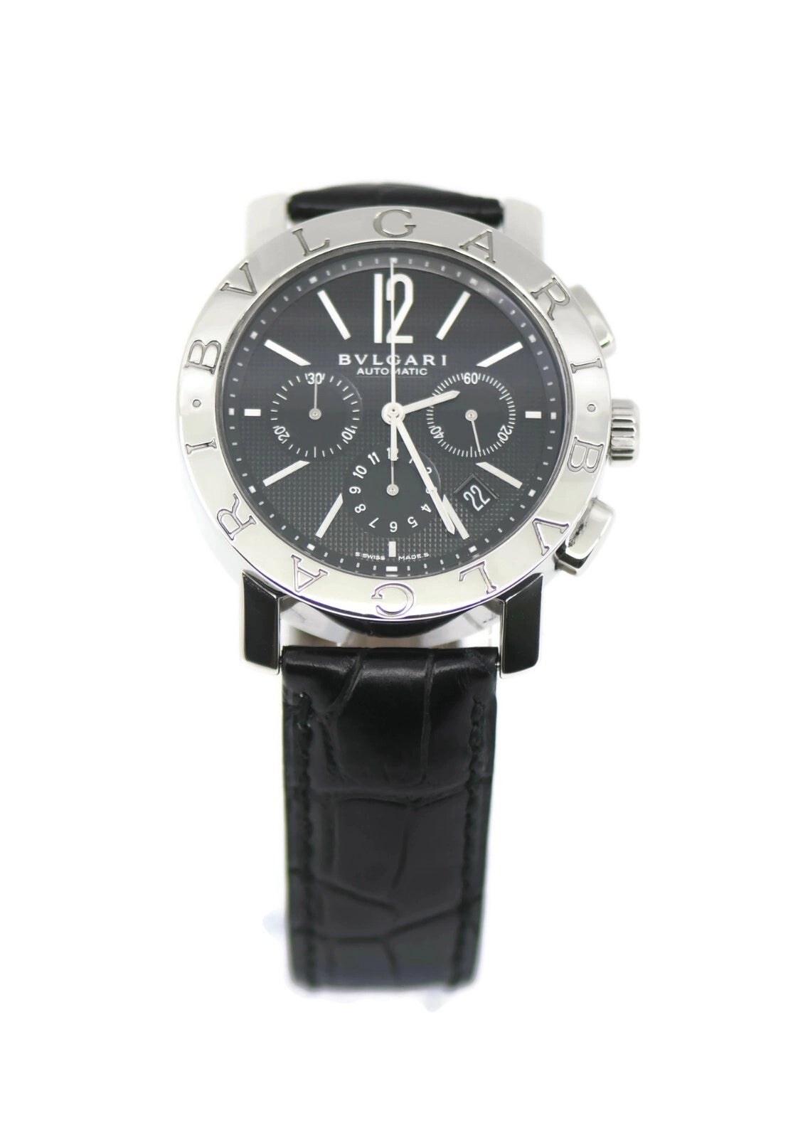 Bulgari Chronograph Stainless Steel Watch BB42SL