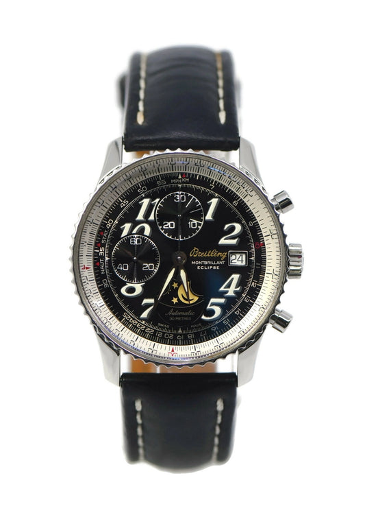 Breitling Montbrilliant Chronograph Stainless Steel Watch A43030