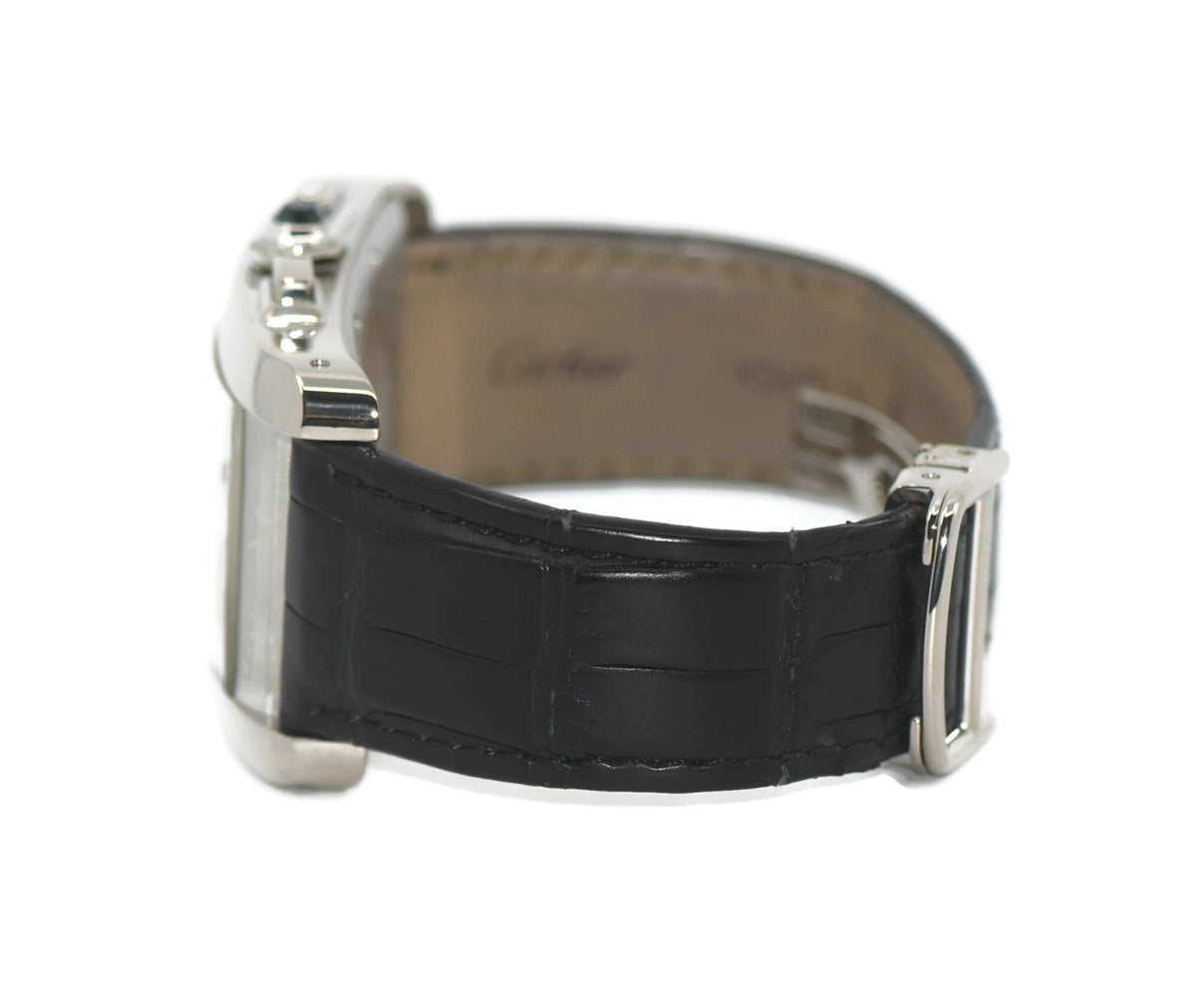 Cartier Tank Americaine XL Chronograph 18K White Gold Watch W2609456