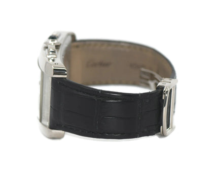 Cartier Tank Americaine XL Chronograph 18K White Gold Watch W2609456
