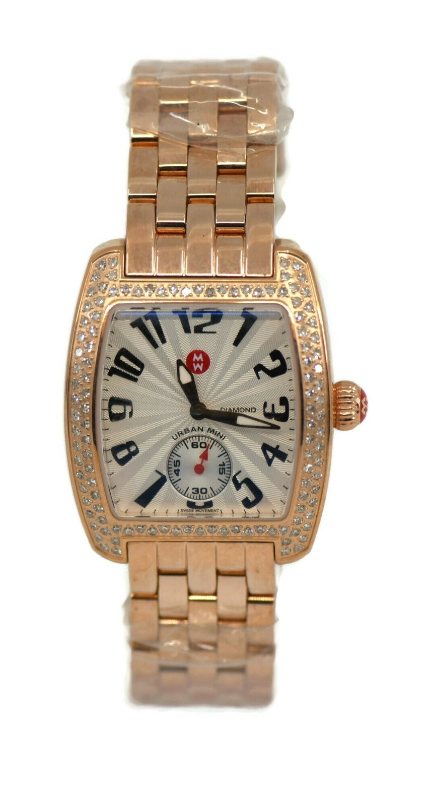 Michele Mini Urban Diamond Rose Gold Steel Watch MW02A01B5001