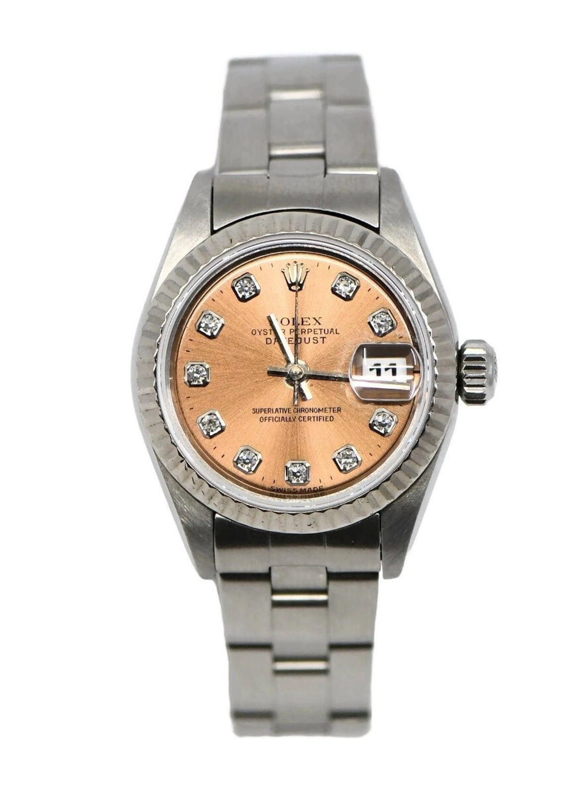 Rolex Datejust Diamond Stainless Steel Watch 69174