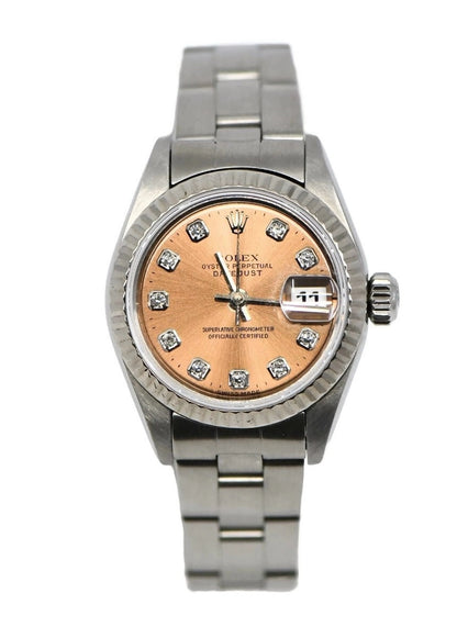 Rolex Datejust Diamond Stainless Steel Watch 69174