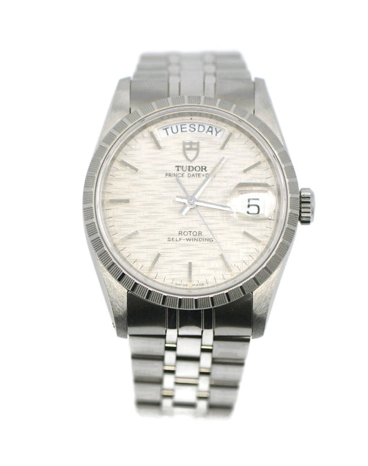 Tudor Prince Day Date Stainless Steel Watch 76210