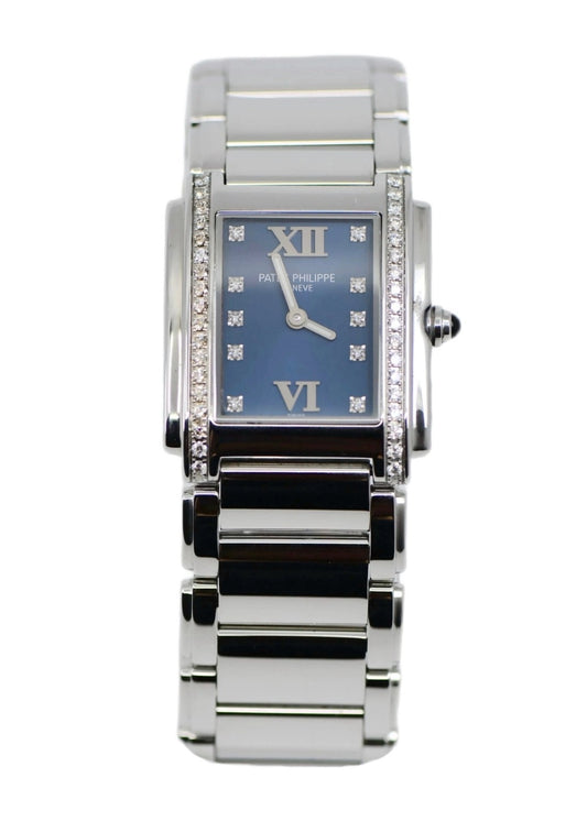 Pate Philippe Twenty-4 Diamond Stainless Steel Watch 4910/10A-012