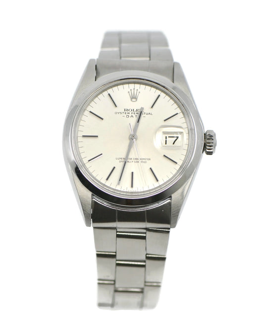 Rolex Oyster Perpetual Date Stainless Steel Watch 1500