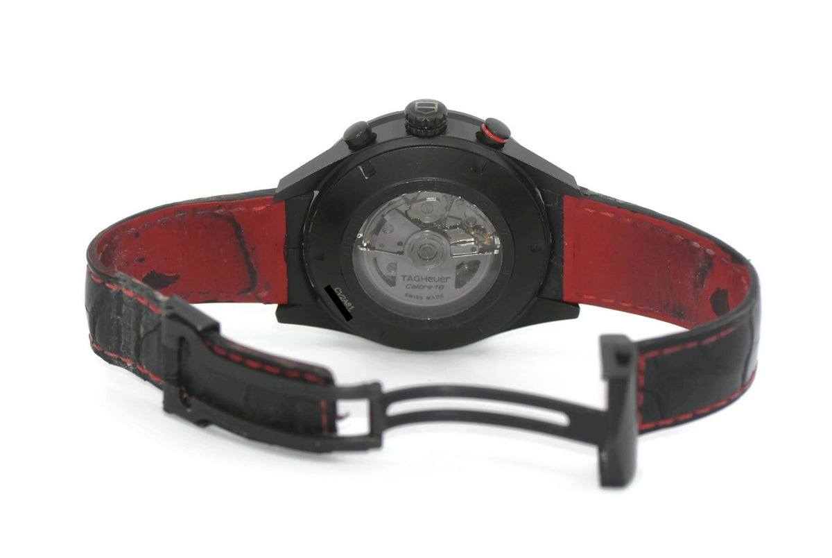 Tag Heuer Carrera Chronograph Black Titanium Watch CV2A81