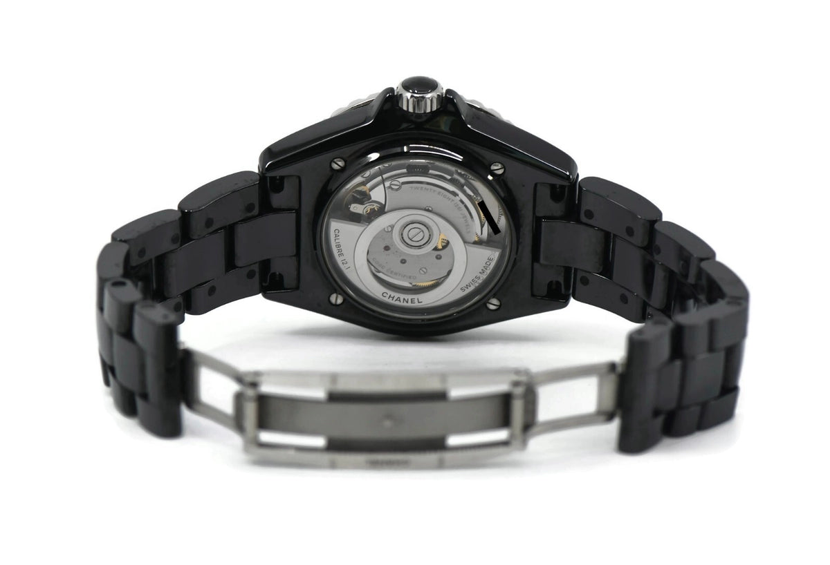Chanel J12 Diamond Black Ceramic Watch H5702