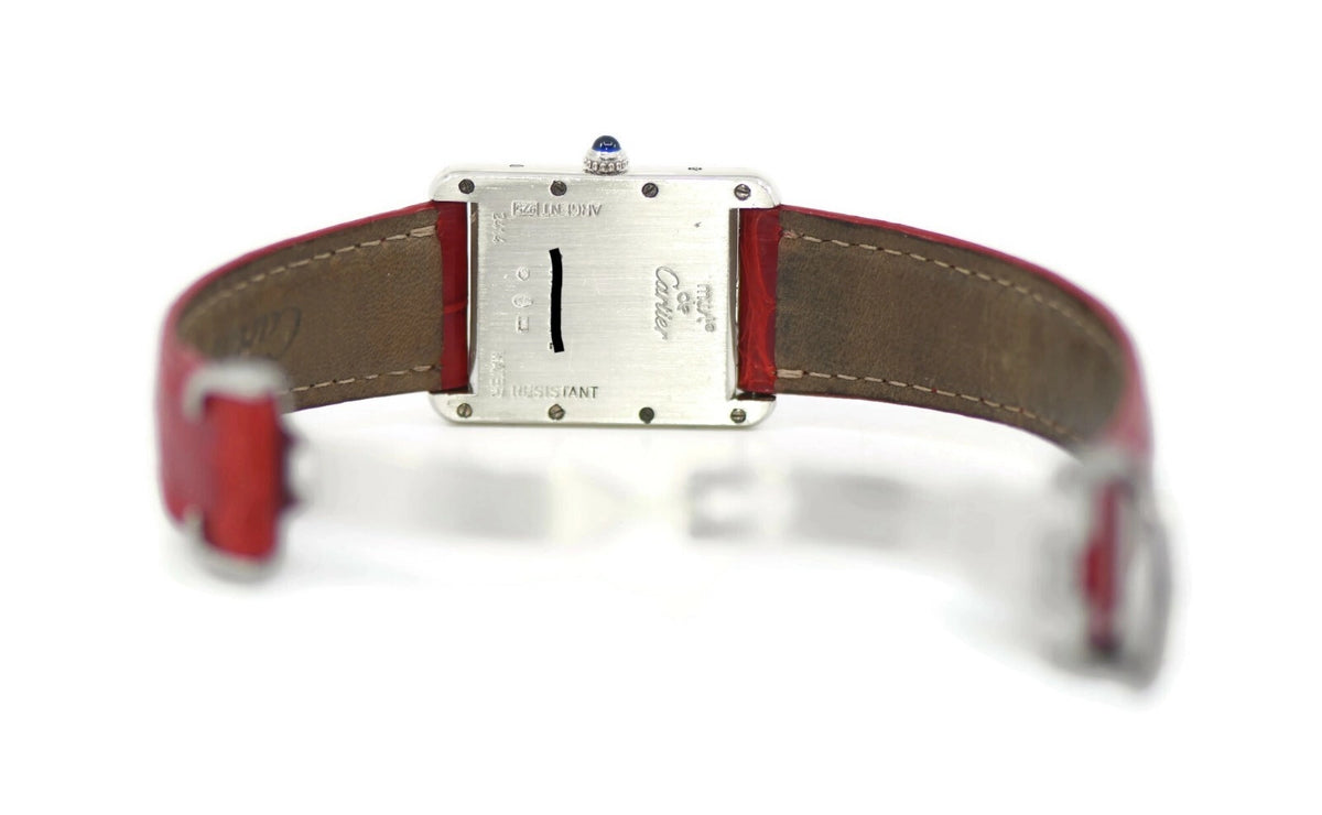 Cartier Must Diamond Sterling Silver Watch 2414