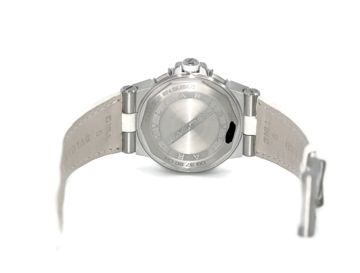 Bulgaru Bvlgari Diagono Diamond Stainless Steel Watch DG37