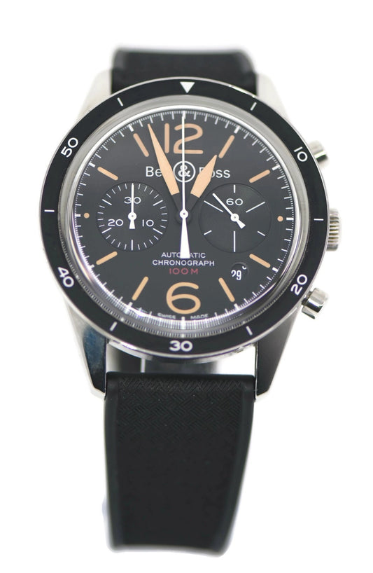 Bell & Ross Heritage Chronograph Stainless Steel Watch BR126