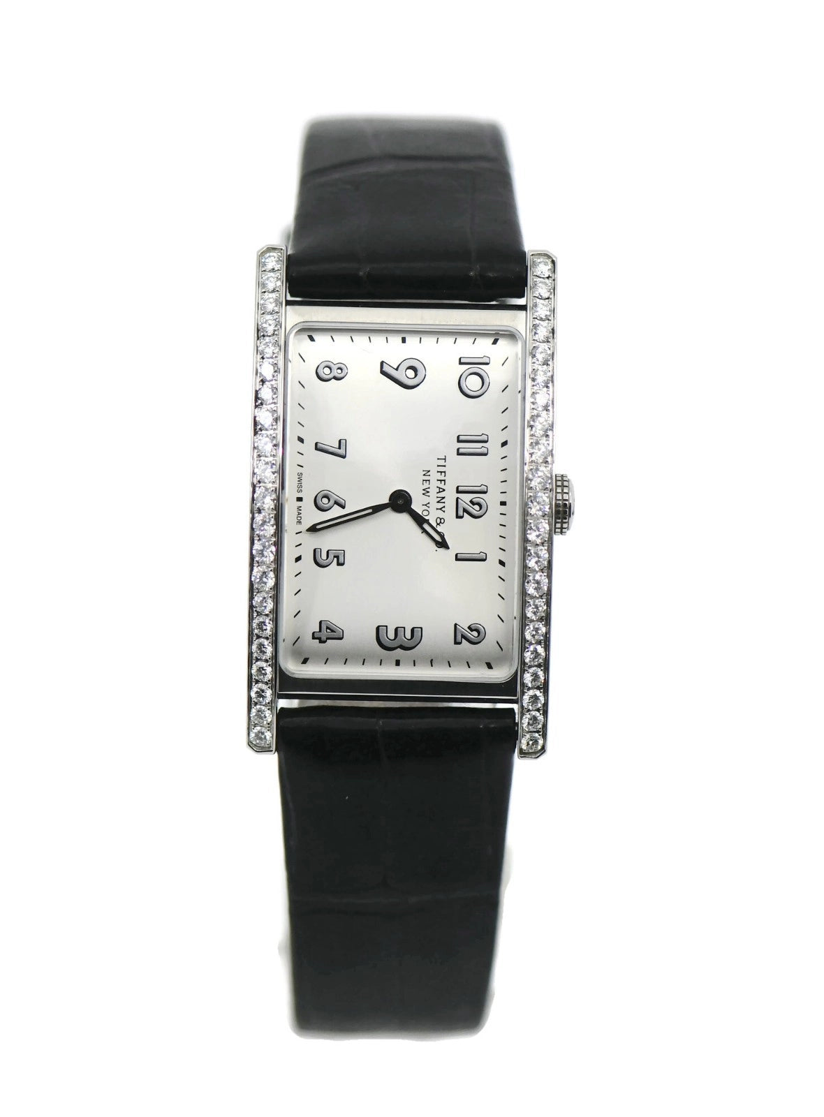 Tiffany & Co East West Diamond Stainless Steel Watch
