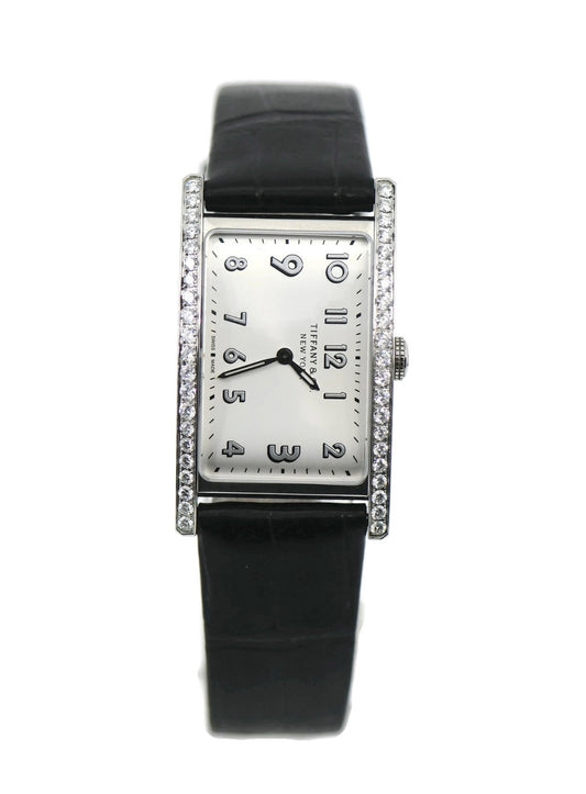 Tiffany & Co East West Diamond Stainless Steel Watch