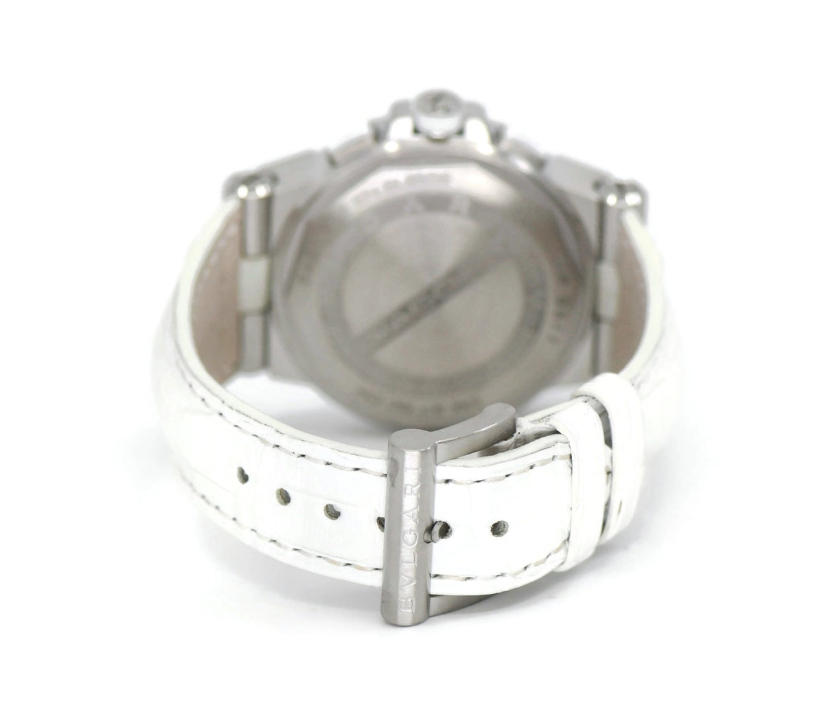 Bulgaru Bvlgari Diagono Diamond Stainless Steel Watch DG37