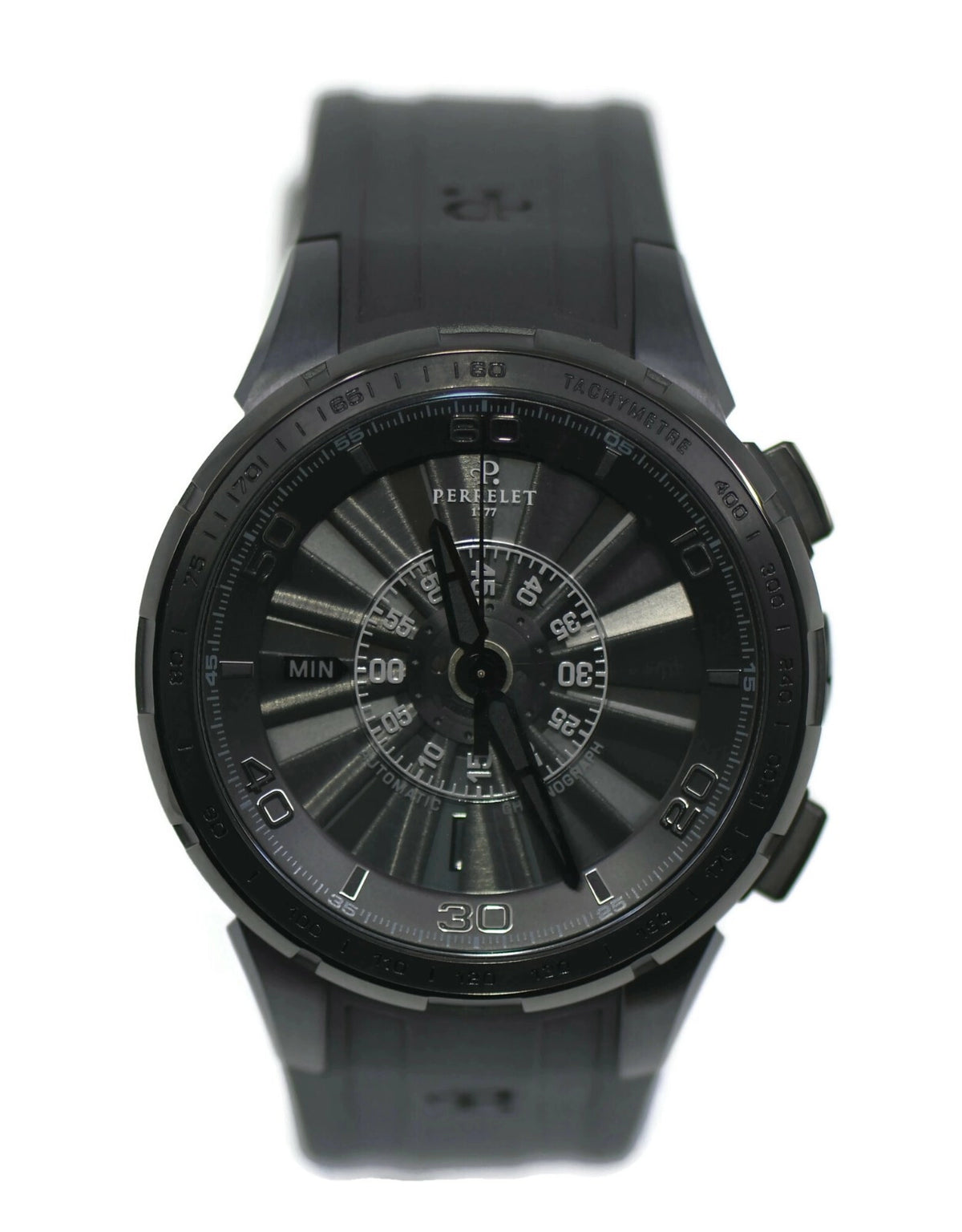 Perrelet Turbine Chronograph Stainless Steel Watch A1079/1