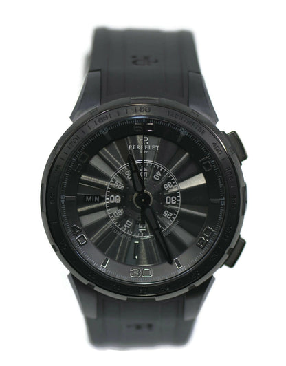 Perrelet Turbine Chronograph Stainless Steel Watch A1079/1