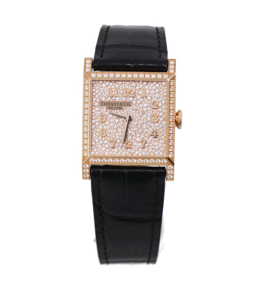 Tiffany & Co Landmark Diamond 18K Rose Gold Watch