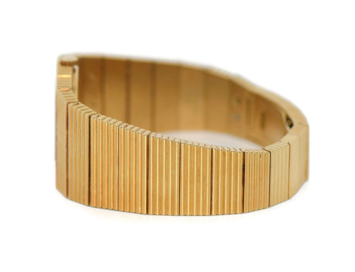 Rolex Queen Midas Blue Dial 18K Yellow Gold Watch 4343