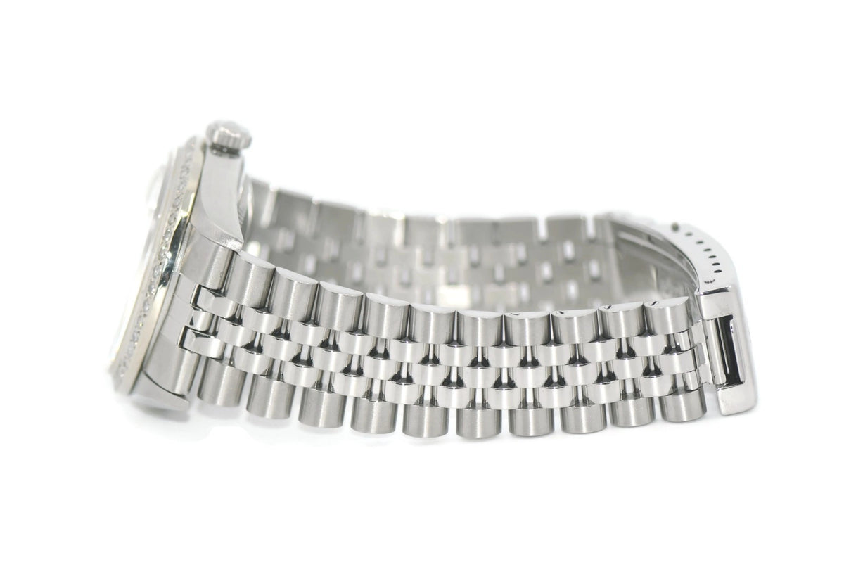 Rolex Datejust Diamond Stainless Steel Watch 16234
