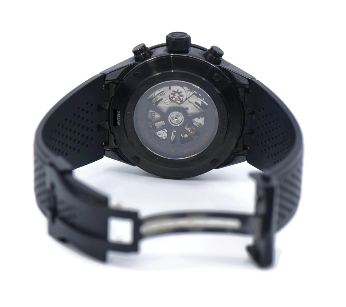 Tag Heuer Carrera Calibre 01 Black Ceramic Watch CAR2A90