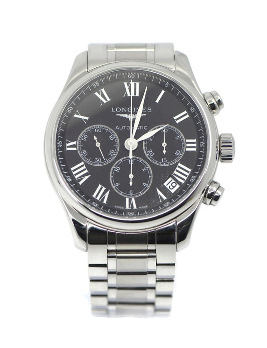 Longines Master Chronograph Stainless Steel Watch L2.693.4.51.6