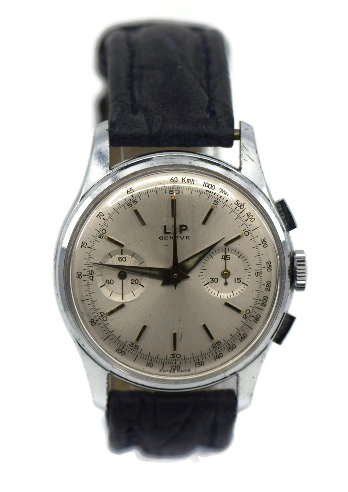 LIP Geneve Vintage Chronograph Stainless Steel Watch