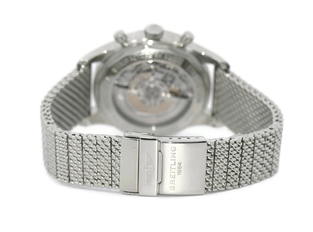 Breitling Transocean Chronograph Stainless Steel Watch AB0152