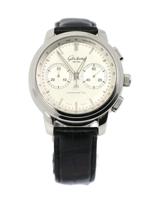 Glashutte Original Senator Chronograph Stainless Steel Watch 39-34-21-42-04