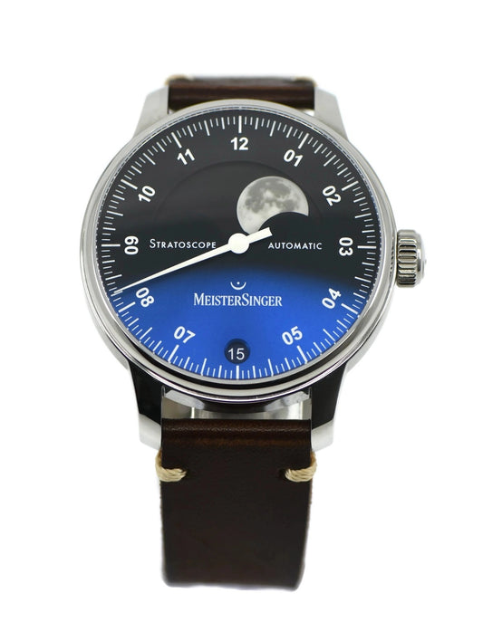 Meistersinger Stratascope Stainless Steel Watch ST982