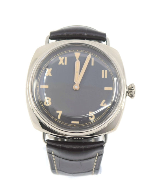 Panerai Radiomir 3 Day 18K White Gold Watch PAM376
