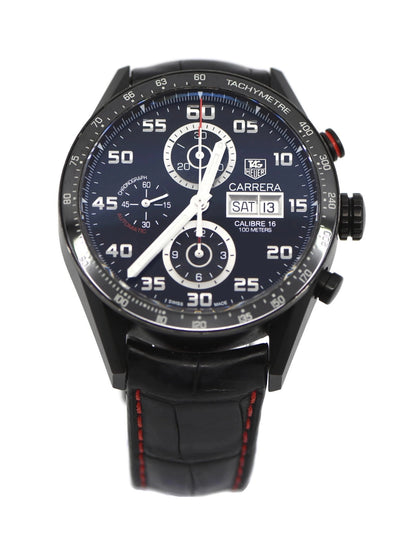 Tag Heuer Carrera Chronograph Black Titanium Watch CV2A81