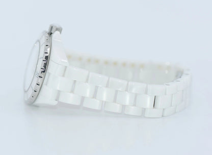 Chanel J12 Diamond White Ceramic Watch H1628