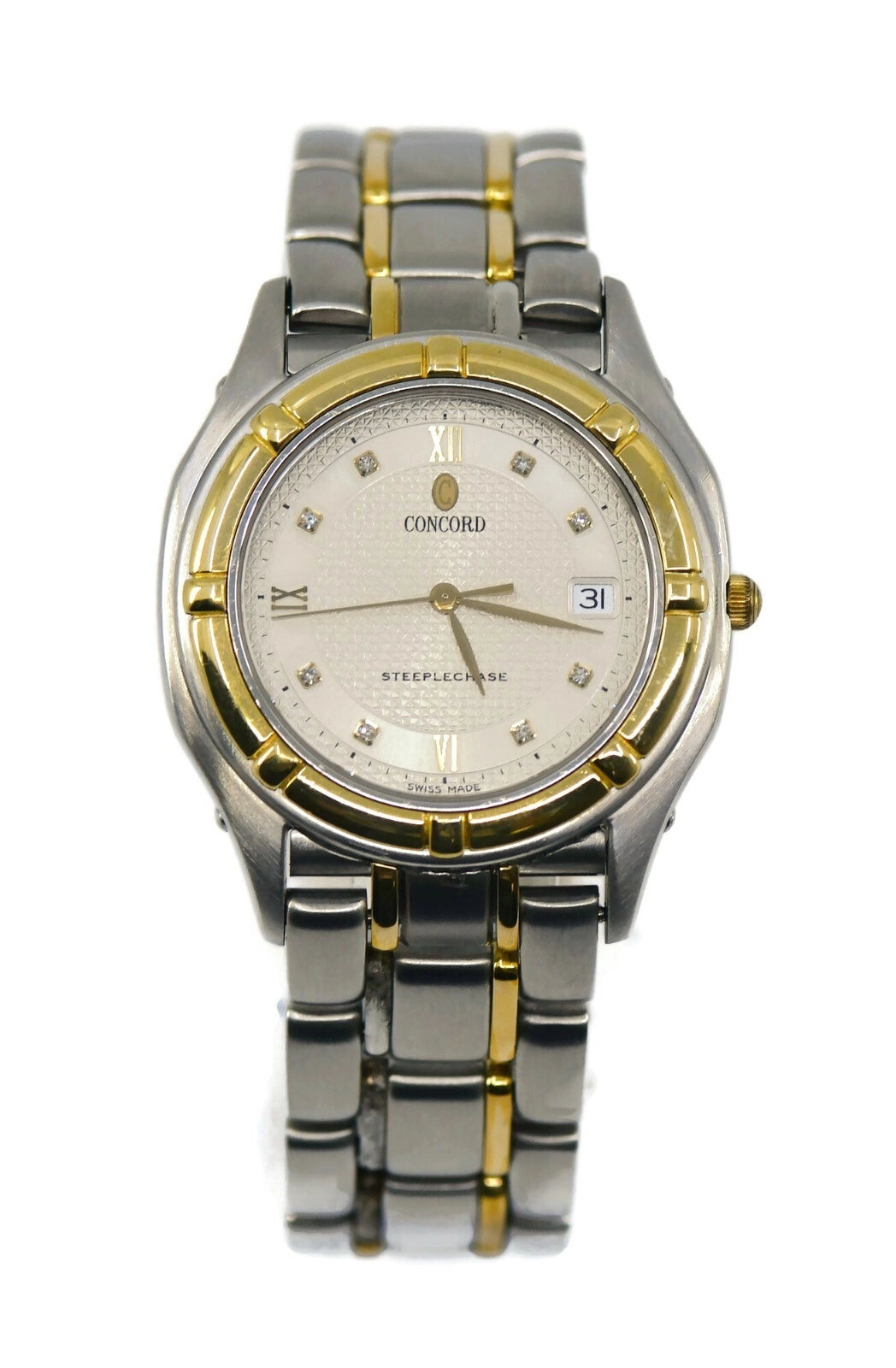 Concord Steplechase Diamond Stainless Steel Watch 15.C5.221