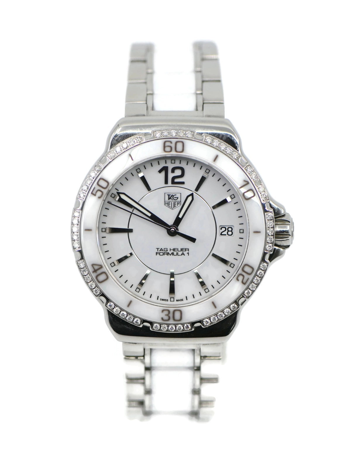 Tag Heuer Formula 1 Diamond Ceramic Stainless Steel Watch WAH1213