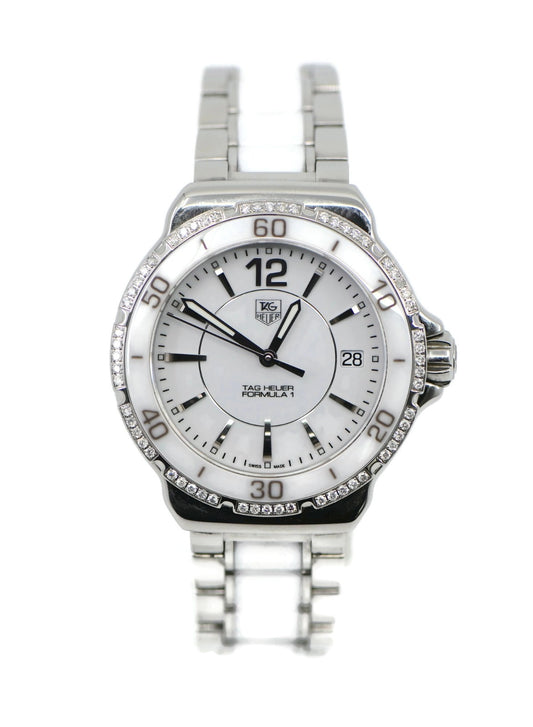 Tag Heuer Formula 1 Diamond Ceramic Stainless Steel Watch WAH1213
