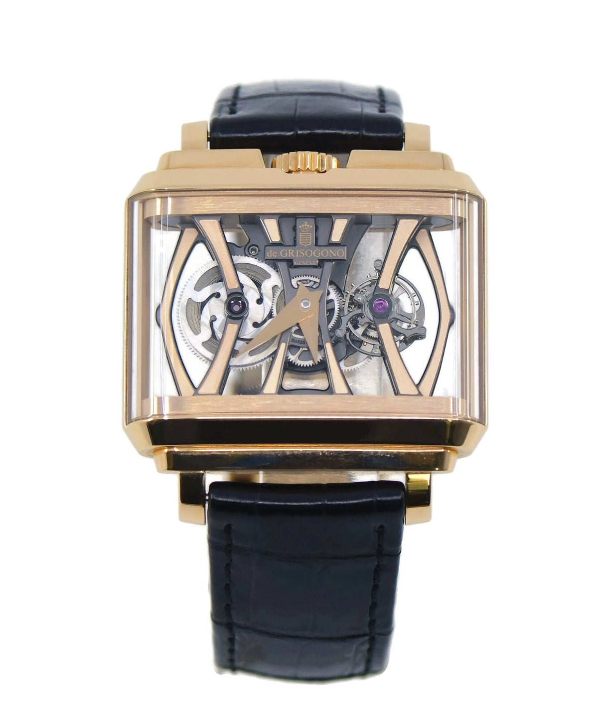 De Grisogono Retro Tourbillon 18K Rose Gold Watch