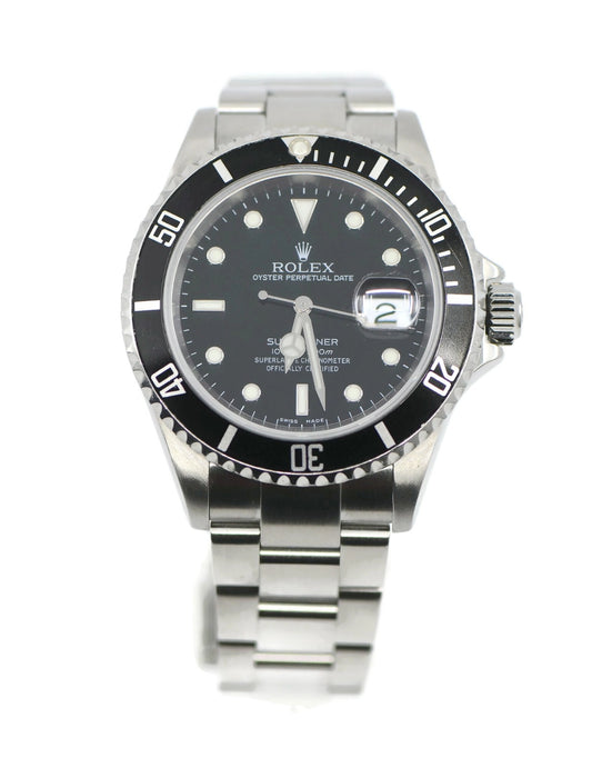 Rolex Submariner Stainless Steel Watch 16610
