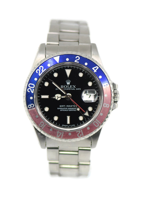 Rolex GMT-Master Pepsi Stainless Steel Watch 16700