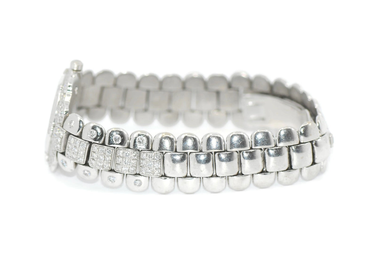 Delaneau Gstaad Diamond 18K White Giold Watch L600