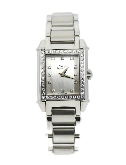 Girard Perregaux Diamond Vintage Stainless Steel Watch 2592