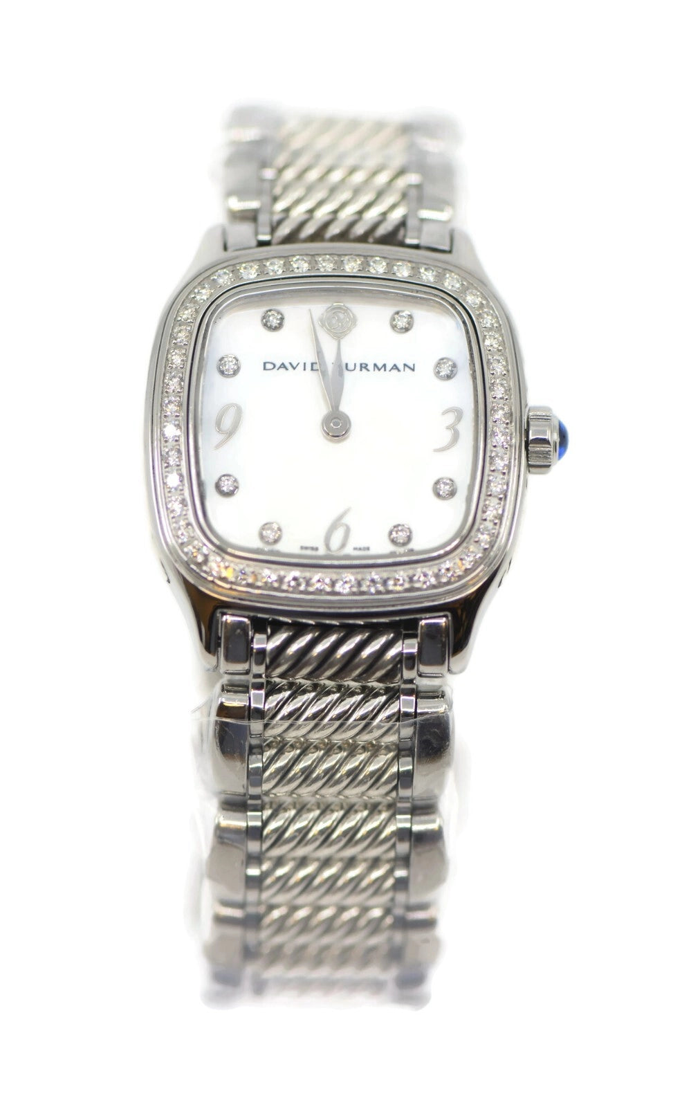 David Yurman Thoroughbred Diamond Stainless Steel Watch T304
