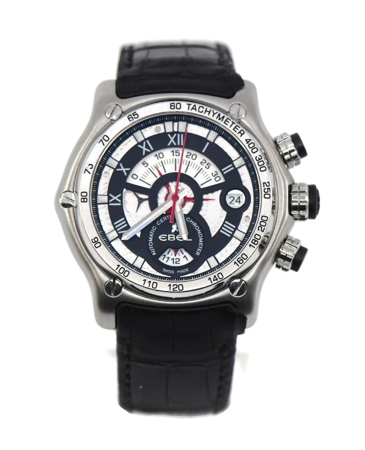 Ebel 1911 BTR Chronograph Stainless Steel Watch E9139L72