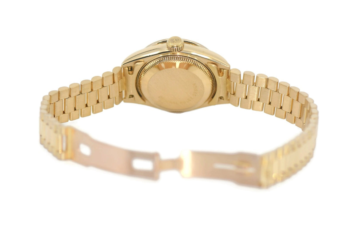 Rolex Datejust Diamond 18K Yellow Gold Watch 69178