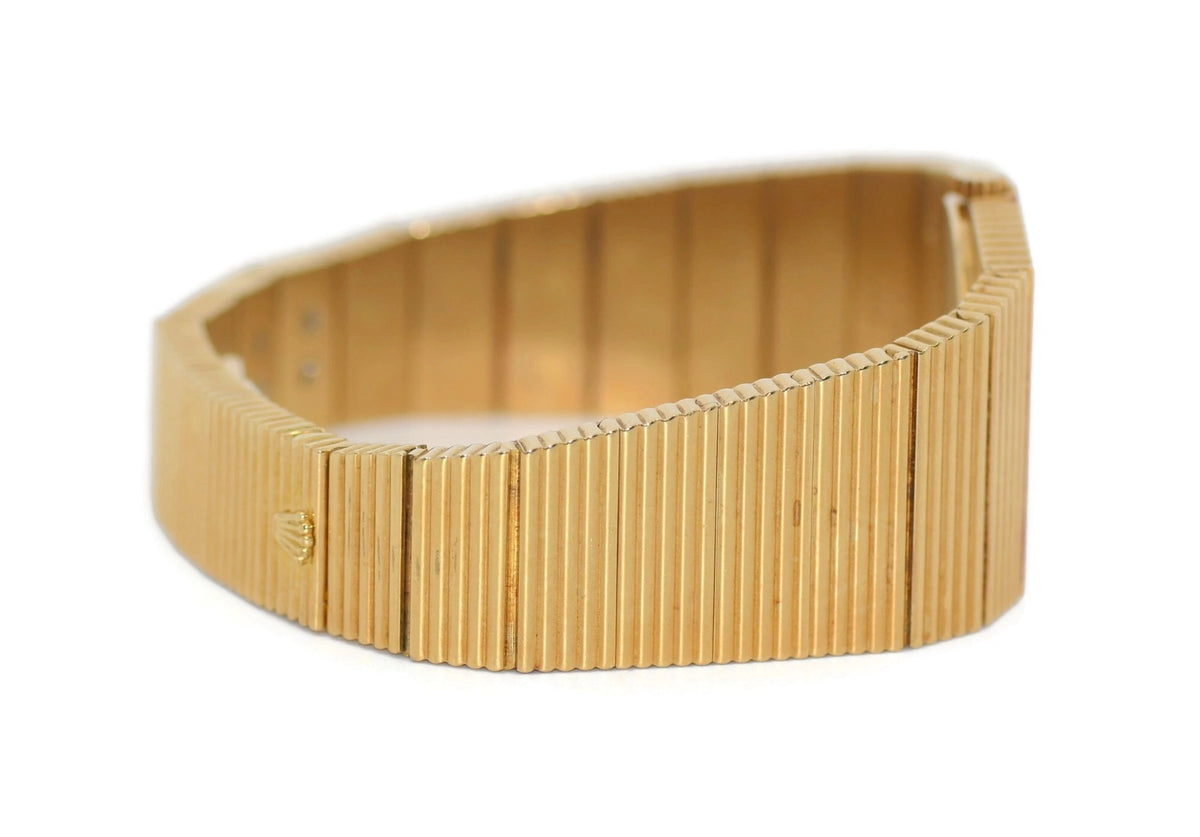 Rolex Queen Midas Blue Dial 18K Yellow Gold Watch 4343