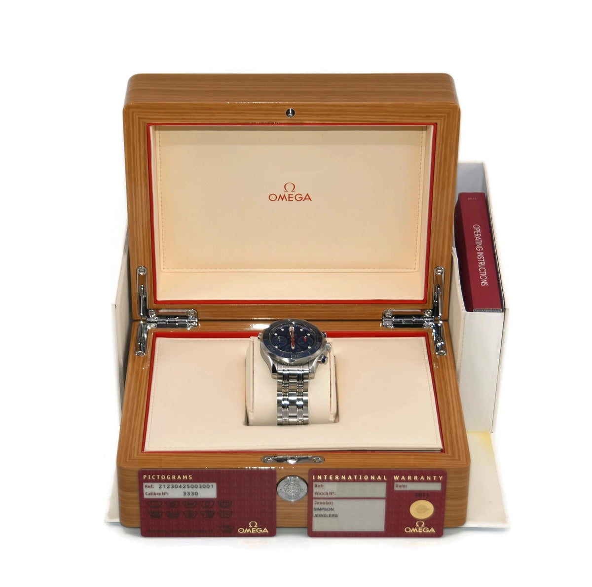 Omega Seamaster Chronograph Stainless Steel Watch 212.30.42.50.03.001