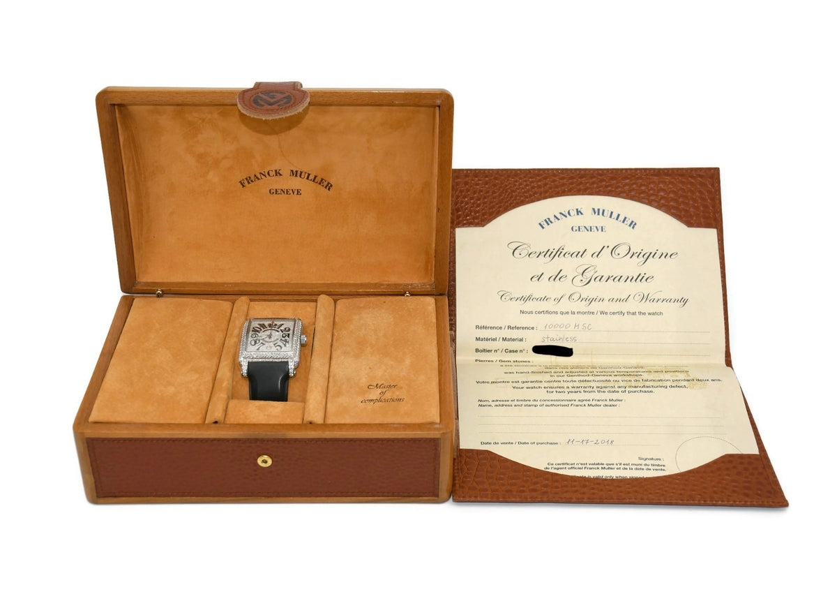 Franck Muller Cortez Diamond Stainless Steel Watch 10000HSC